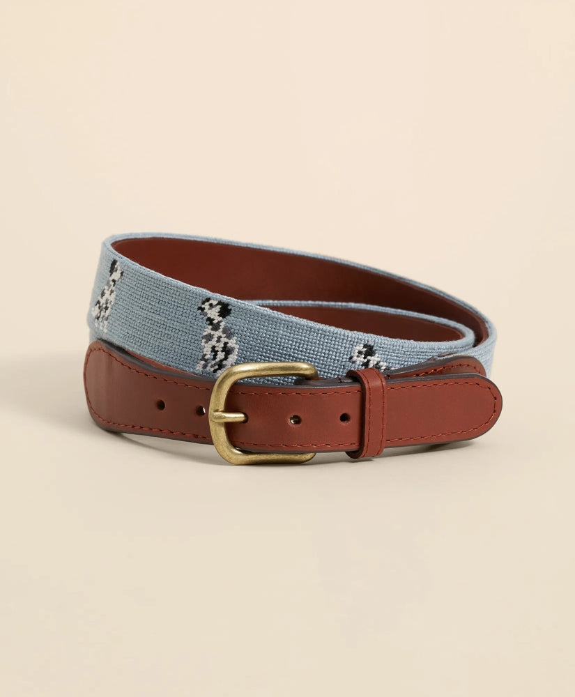Smathers & Branson Needlepoint Dalmatian Belt | Brooks Brothers