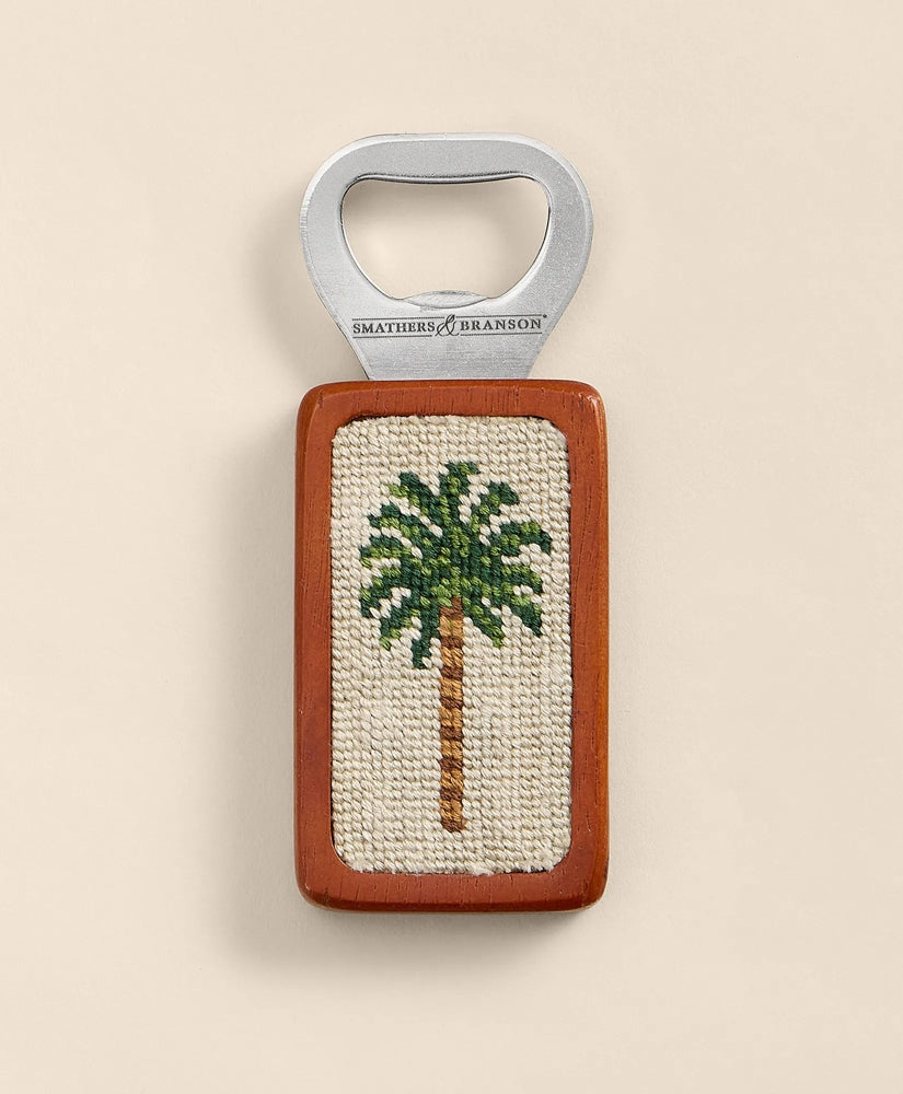 Smathers & Branson Needlepoint Desert Palm Bottle Opener | Brooks Brothers