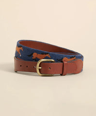 Smathers & Branson Needlepoint Horse Belt | Brooks Brothers