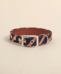 Smathers & Branson Needlepoint Rep Stripe Dog Collar | Brooks Brothers