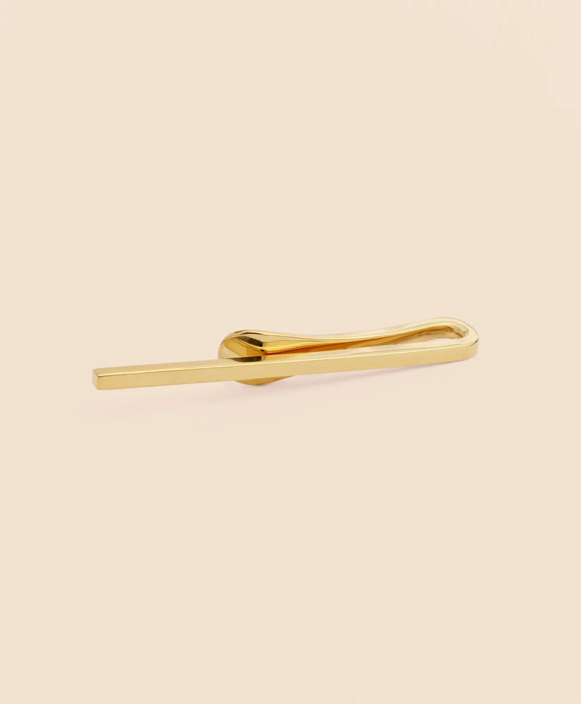 Sterling Silver Gold-Plated Tie Clip | Brooks Brothers