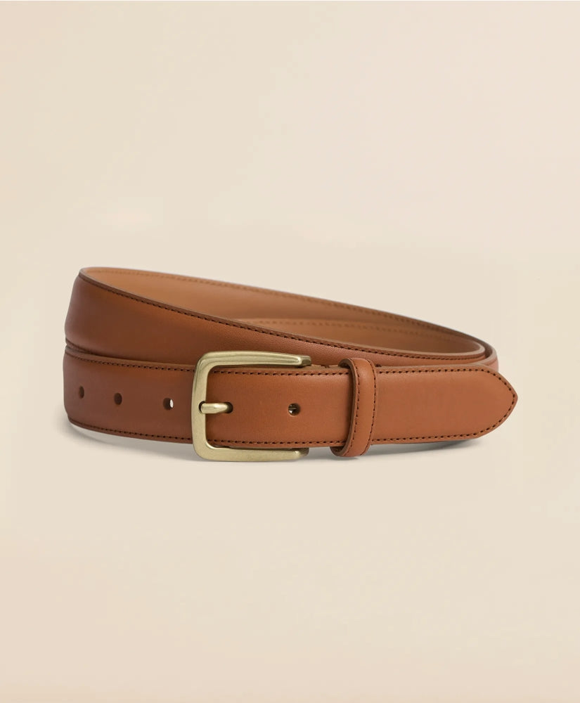 Stitched Leather Belt | Brooks Brothers