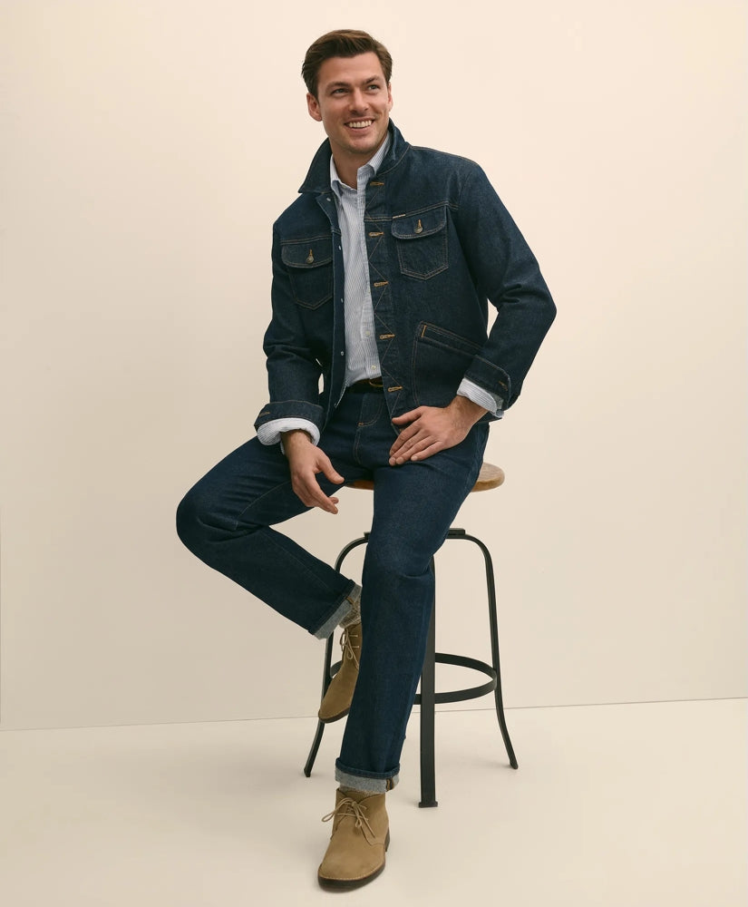 Straight Fit Denim Jeans | Brooks Brothers