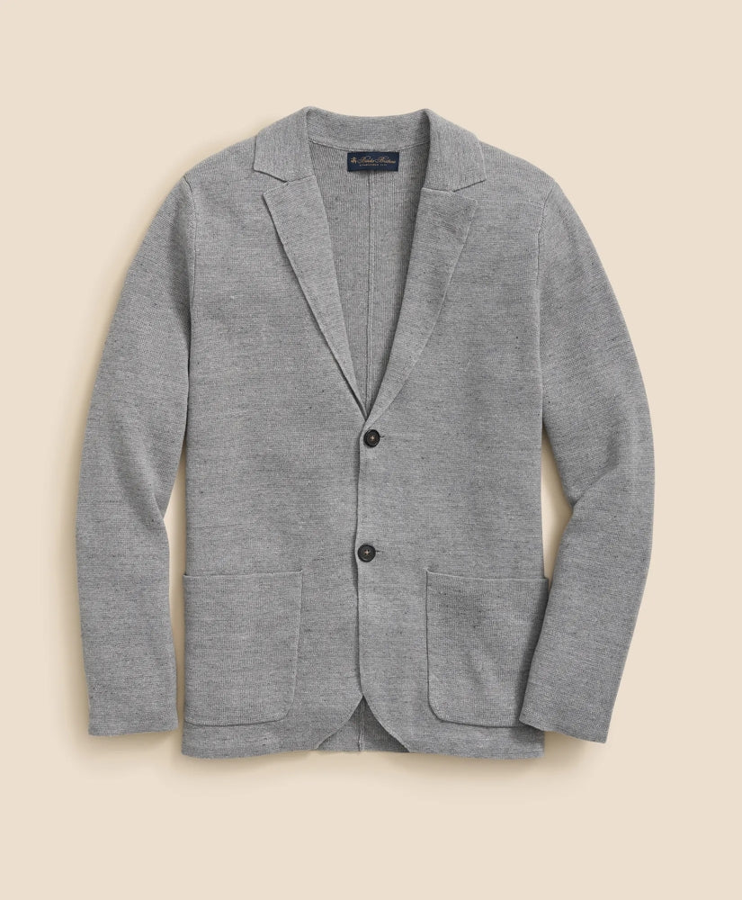 Sweater Blazer In Linen-Cotton Blend | Brooks Brothers