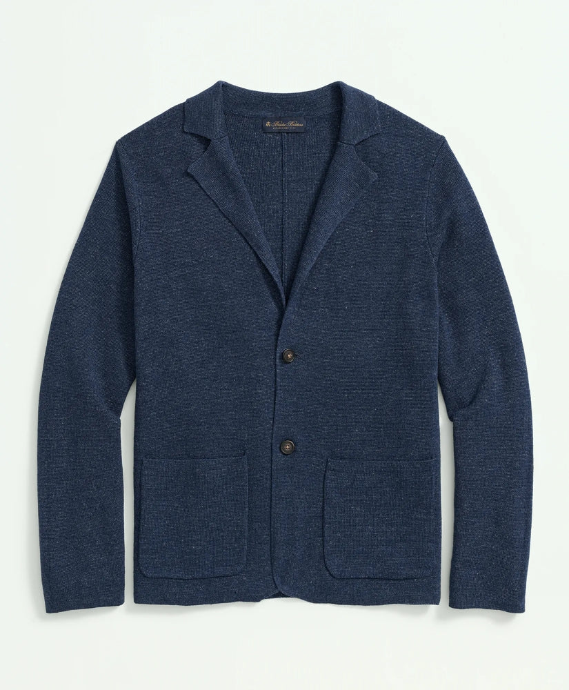 Sweater Blazer In Linen-Cotton Blend | Brooks Brothers