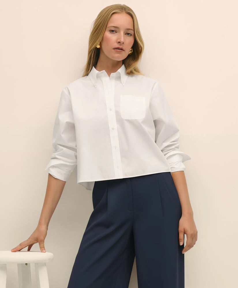 The Cropped Button-Down Shirt | Brooks Brothers