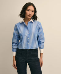 The Cropped Striped Shirt | Brooks Brothers