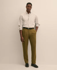 The Pleated Linen-Cotton Pants | Brooks Brothers