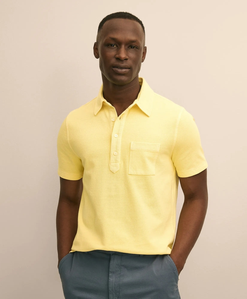 The Vintage Short-Sleeve Garment Dyed Polo Shirt | Brooks Brothers