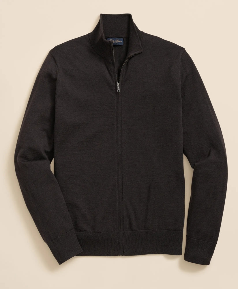 Ultimate Merino Wool Full Zip Sweater | Brooks Brothers