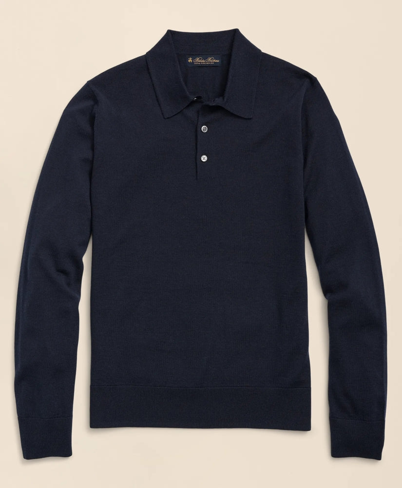 Ultimate Merino Wool Polo Sweater | Brooks Brothers