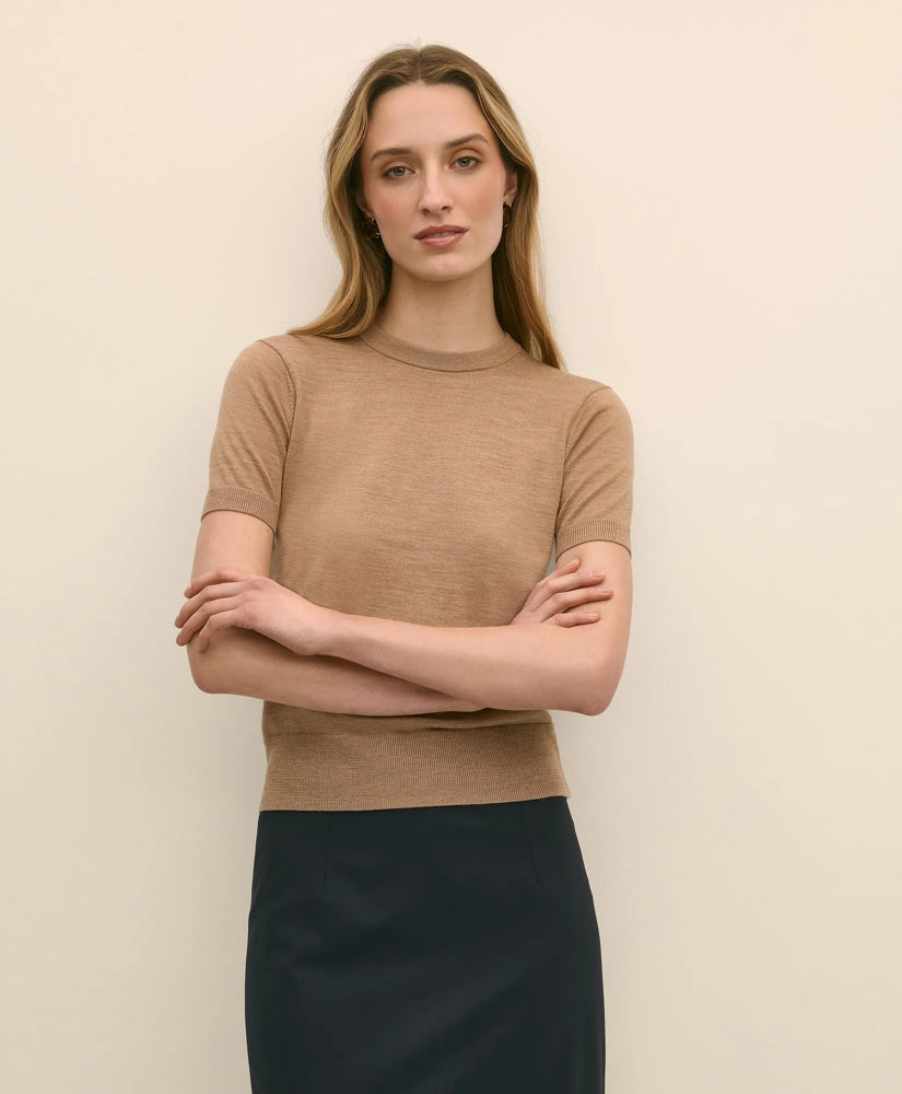 Ultimate Merino Wool Short-Sleeve Sweater Shell | Brooks Brothers