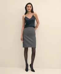 V-Neck Camisole in Washable Silk Charmeuse | Brooks Brothers