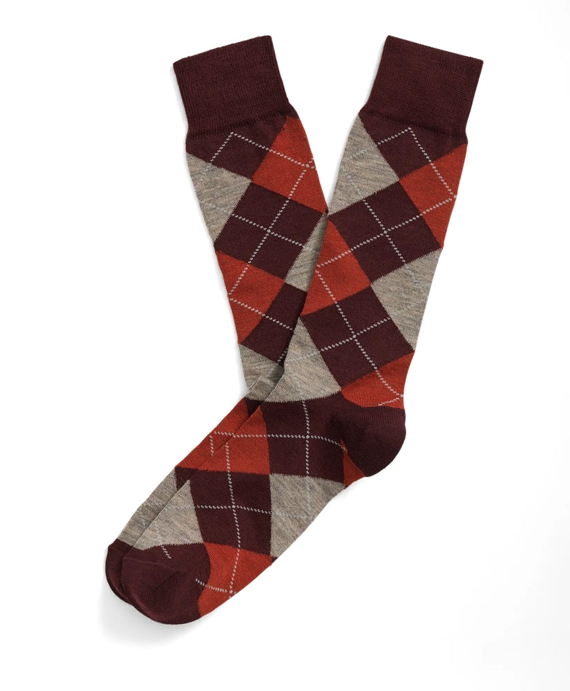 Wool Blend Argyle Socks | Brooks Brothers