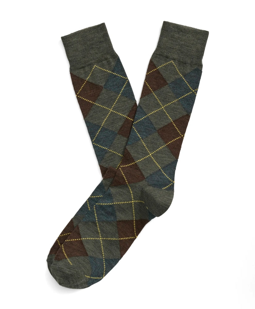 Wool Blend Argyle Socks | Brooks Brothers