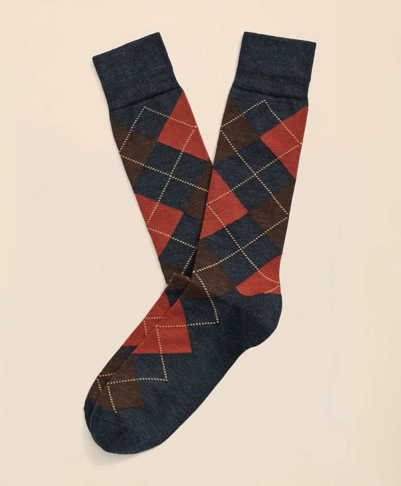 Wool Blend Argyle Socks | Brooks Brothers