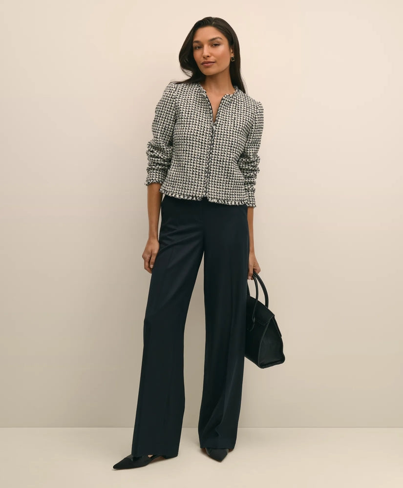 Boucle Zip-Front Jacket | Brooks Brothers