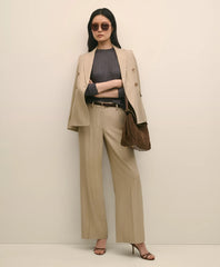 Wool-Blend Wide-Leg Pants | Brooks Brothers