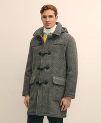Wool Glen Plaid Duffle Coat | Brooks Brothers