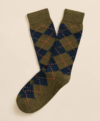 Wool-Silk Blend Argyle Socks | Brooks Brothers