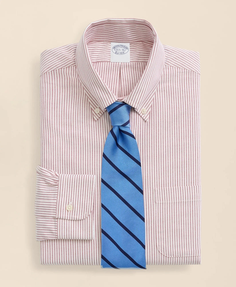 American-Made Oxford Cloth Button-Down Stripe Dress Shirt | Brooks Brothers