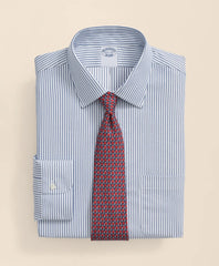 Brooks Brothers Explorer Collection Non-Iron Twill Ainsley Collar, Stripe Dress Shirt | Brooks Brothers