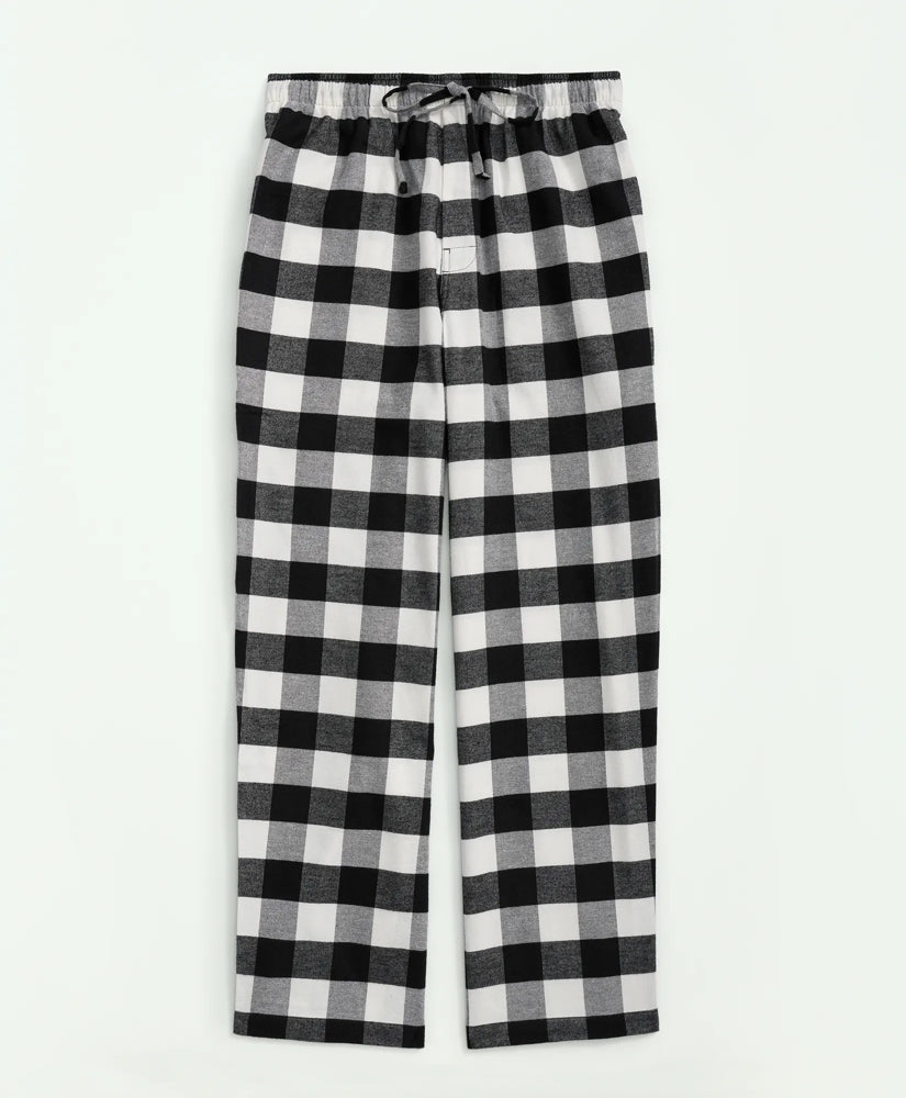 Cotton Flannel Buffalo Plaid Lounge Pants | Brooks Brothers