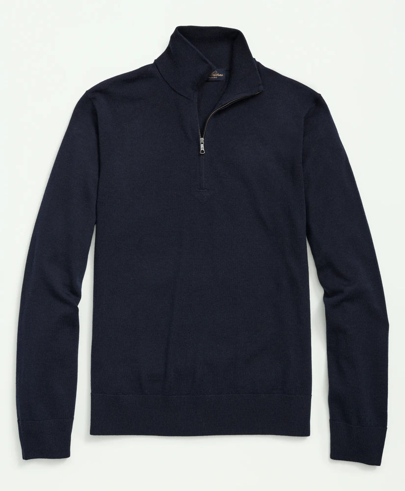 Big & Tall Ultimate Merino Wool Quarter-Zip Sweater | Brooks Brothers