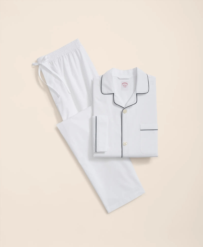 Cotton Broadcloth Pajamas | Brooks Brothers