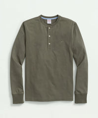 Cotton Henley Long-Sleeve T-Shirt | Brooks Brothers