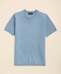Lightweight Luxe All-Season Sweater, Short Sleeve Crewneck | Brooks Brothers