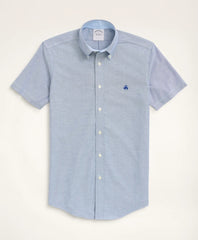 Stretch Non-Iron Oxford Button-Down Collar Short-Sleeve Sport Shirt | Brooks Brothers