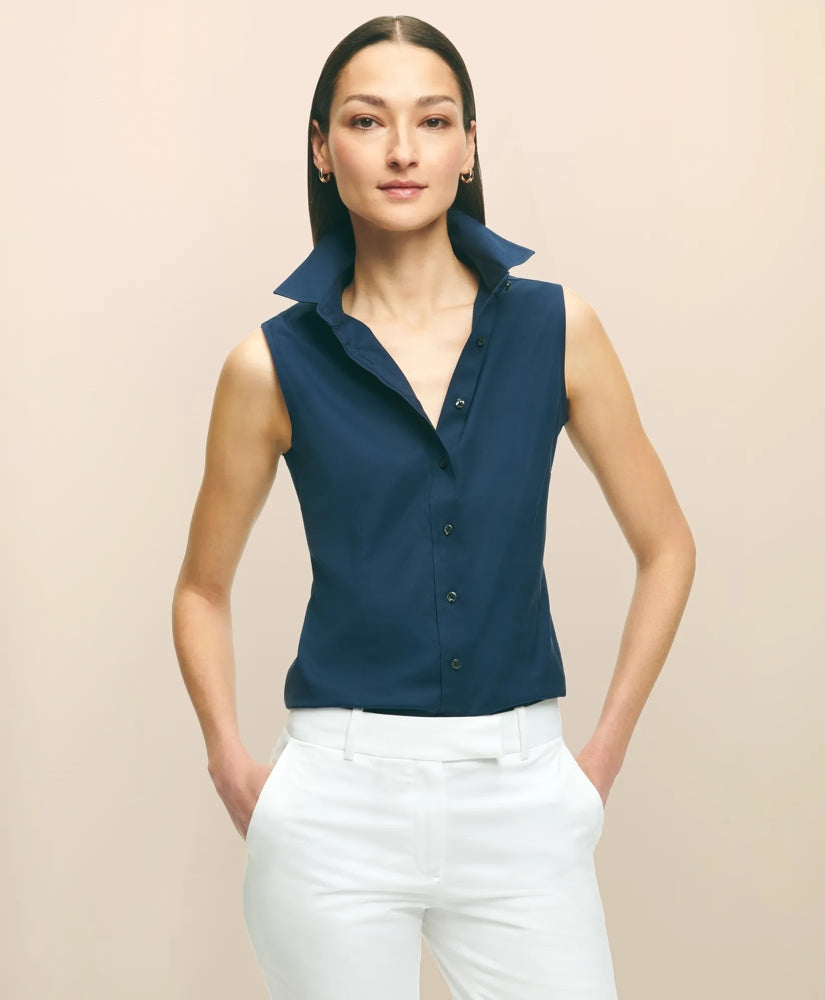Fitted Non-Iron Stretch Supima | Brooks Brothers