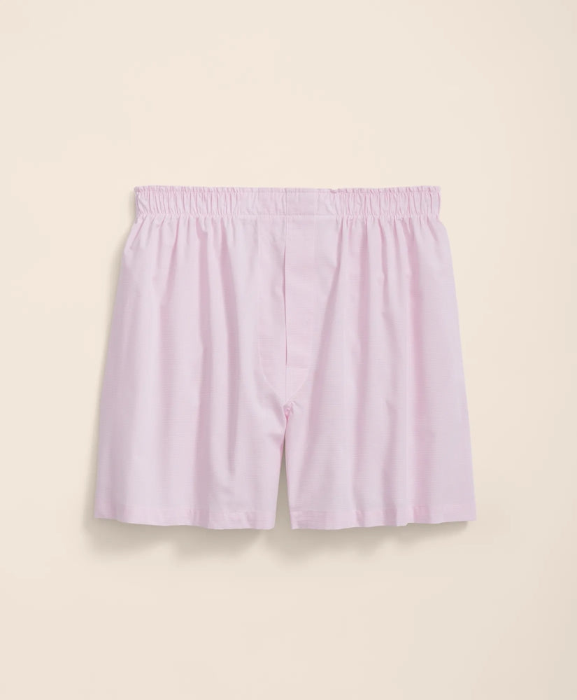 Cotton Broadcloth End-on-End Boxers | Brooks Brothers