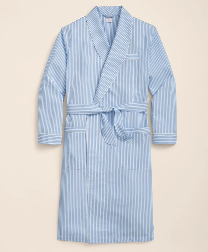 Cotton Broadcloth Bengal Striped Robe | Brooks Brothers