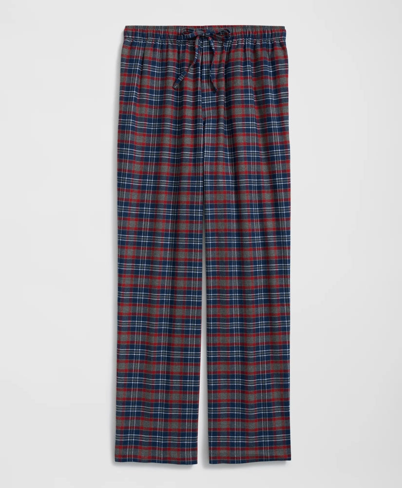 Cotton Flannel Plaid Lounge Pants | Brooks Brothers