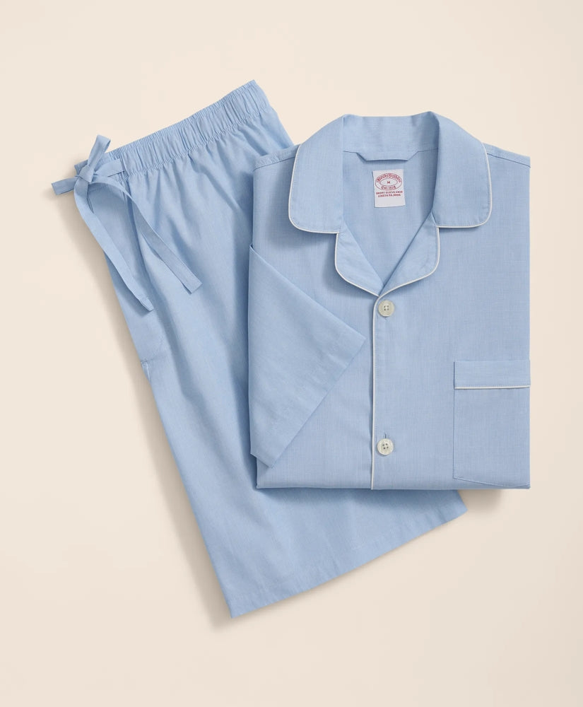 Cotton Broadcloth Short Pajamas | Brooks Brothers