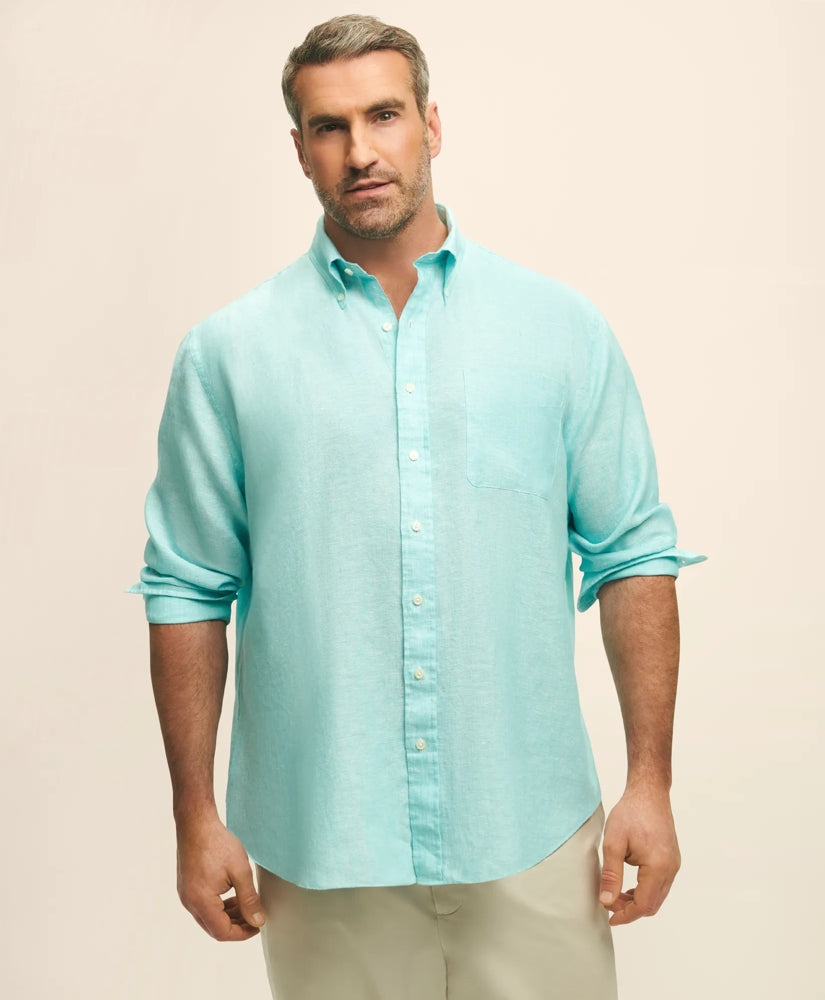 Big & Tall Sport Shirt, Irish Linen | Brooks Brothers