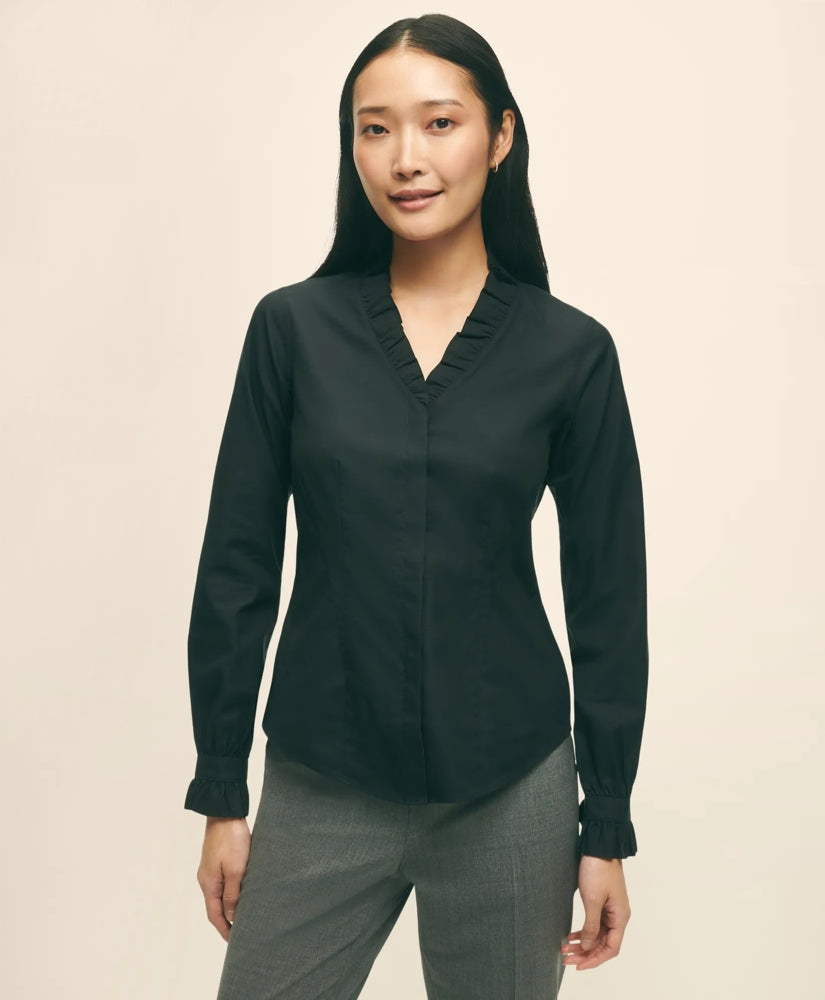 Fitted Non-Iron Stretch Supima | Brooks Brothers