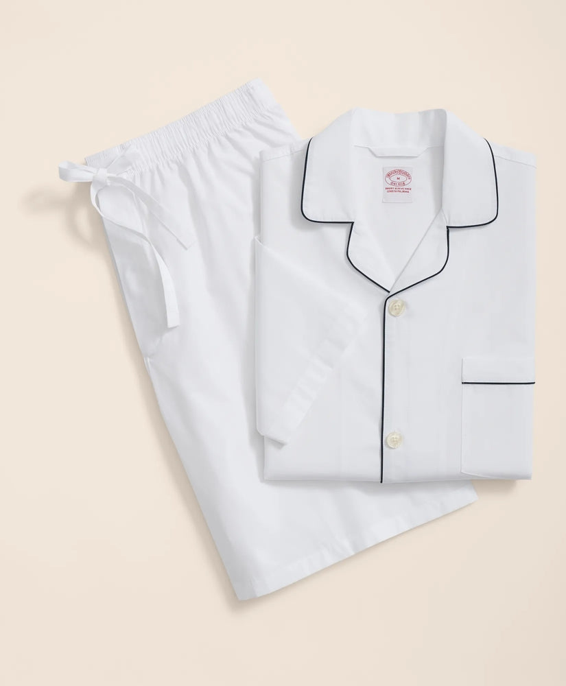 Cotton Broadcloth Short Pajamas | Brooks Brothers