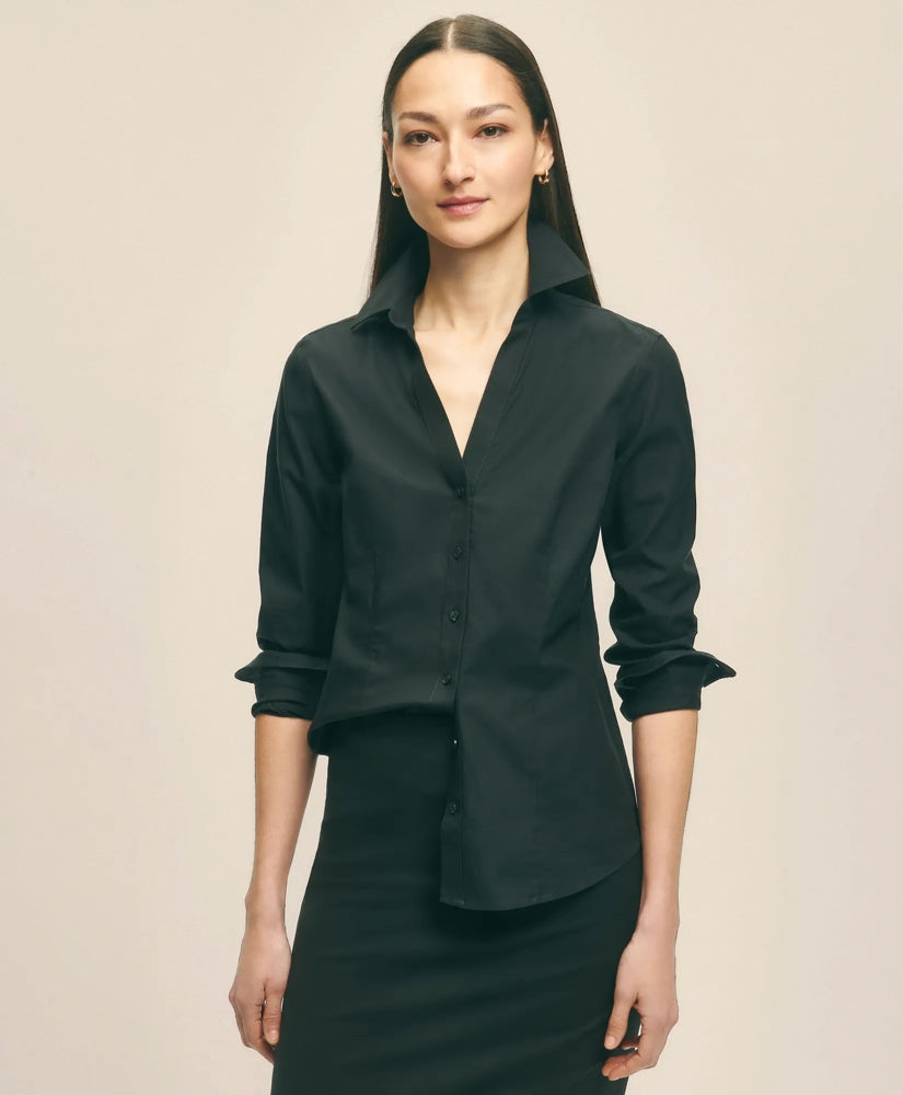 Fitted Non-Iron Stretch Supima | Brooks Brothers