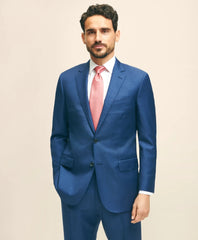 Traditional Fit Wool Sharkskin 1818 Suit | Brooks Brothers
