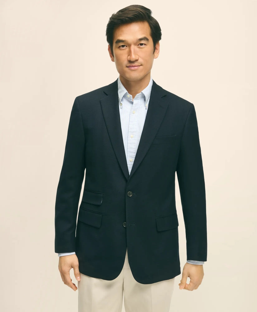 Classic Fit Stretch Wool Hopsack Blazer | Brooks Brothers