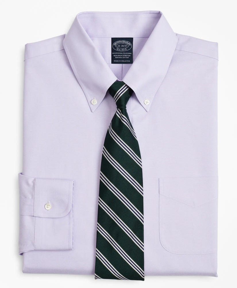 Big & Tall Stretch Dress Shirt, Non-Iron Pinpoint Button-Down Collar | Brooks Brothers