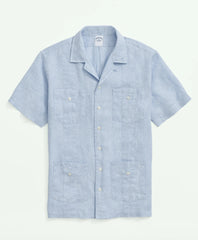 Irish Linen Short Sleeve Guayabera Shirt | Brooks Brothers